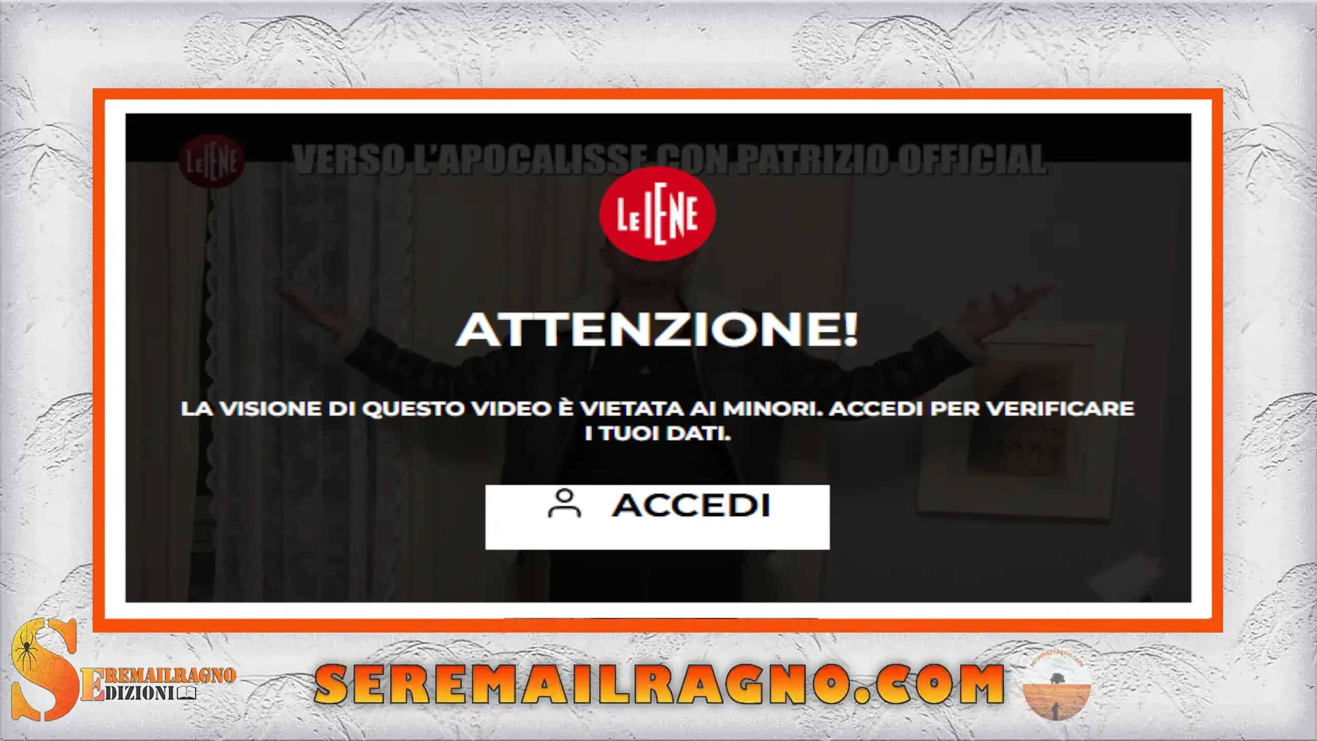 Patrizio Official e il servizio alle Iene