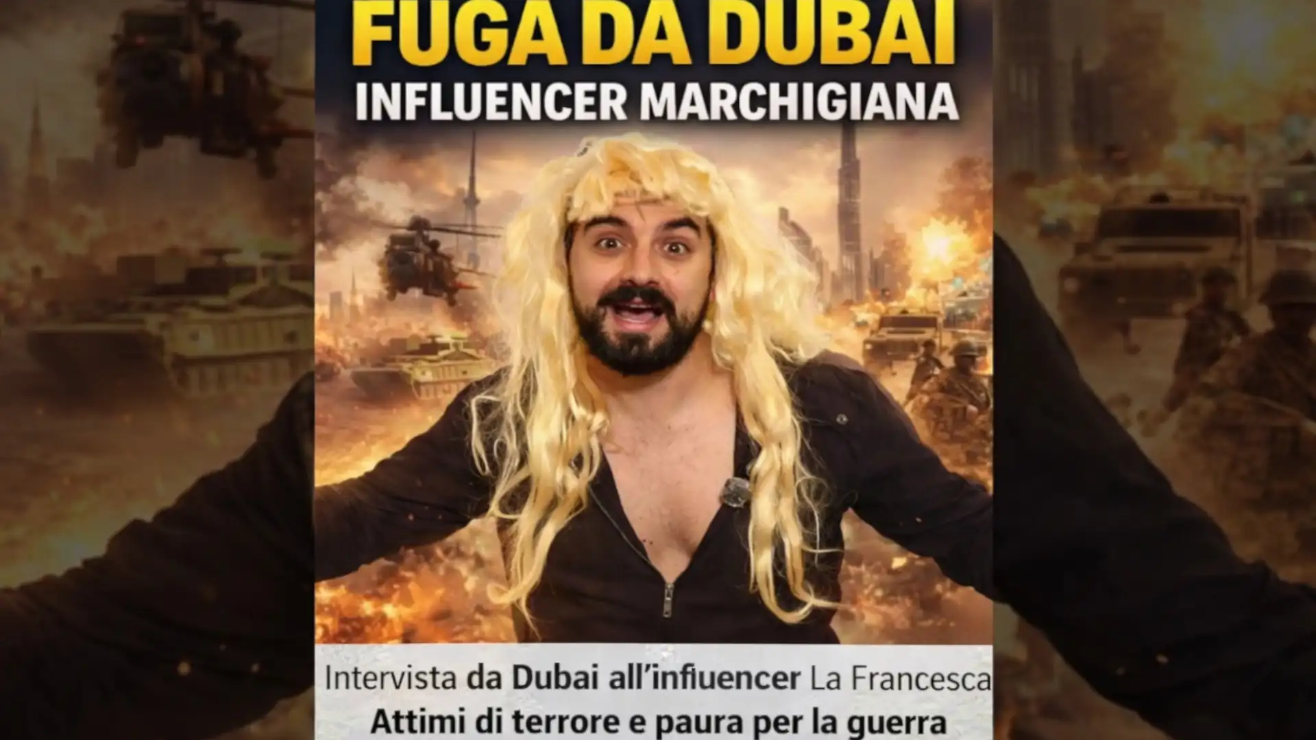 Influencer marchigiana a Dubai